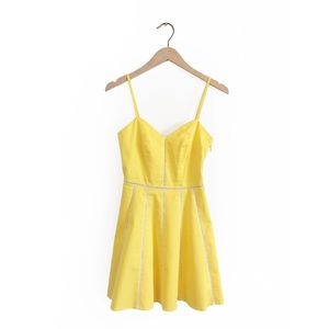 Bebe Yellow A-line dress size 0